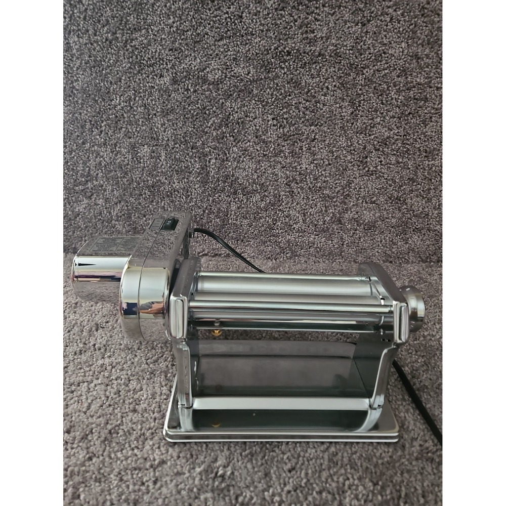 Marcato Atlas Pasta Machine With Pasta Drive Motor. Stainless. Electric. Used